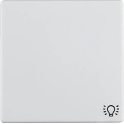 Q.1/Q.3 Button with the symbol "light" imprinted in snow-white velvet