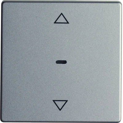Q.1/Q.3 Comfort shutter button for Berker.Net shutter controllers, aluminum velvet, varnished