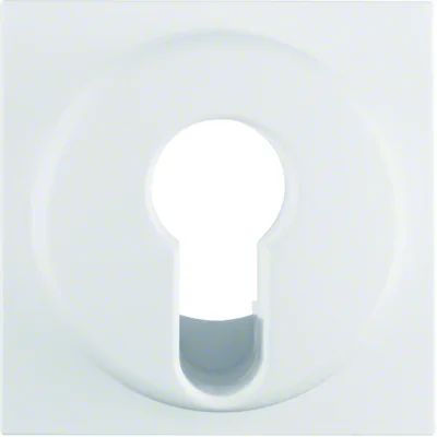 Q.1/Q.3 Élément central pour interrupteur à clé en velours blanc neige