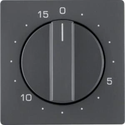 Q.1/Q.3 Elemento centrale con manopola di regolazione timer 15 minuti velluto antracite