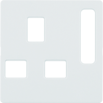 Q.1/Q.3 Faceplate for earthed socket British standard white