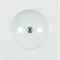 Q.1/Q.3 Faceplate for non-earthed socket, white velvet