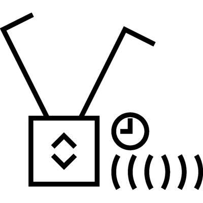 Q.1/Q.3 Interrupteur de store KNX RF quicklink pour contrôleurs de stores et mécanismes d'alimentation Berker.Net, velours d'aluminium, verni