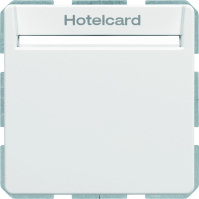 Q.1/Q.3 Interruptor de relé para tarjeta de hotel, blanco terciopelo