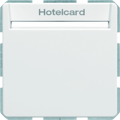 Q.1/Q.3 Interruptor de relé para tarjeta de hotel, blanco terciopelo