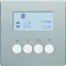 Q.1/Q.3 Interruttore orario per tende con display per controllori per tende Berker.Net, velluto in alluminio, verniciato
