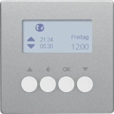 Q.1/Q.3 KNX RF Quicklink Jalousieschalter für Berker.Net Jalousiesteuerungen und Stromversorgungsmechanismen, Aluminium Samt, lackiert