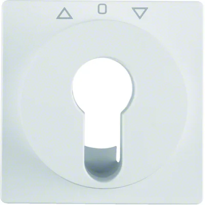 Q.1/Q.3 L'élément central de l'interrupteur de store avec une clé en velours blanc comme neige