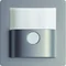 Q.1/Q.3 Motion sensor attachment 2.2 m Berker.Net, alu velvet, lacquered
