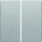 Q.1/Q.3 Pulsante a 2 vie per dimmer a pulsanti e controller di commutazione Berker.Net, alluminio velluto, laccato
