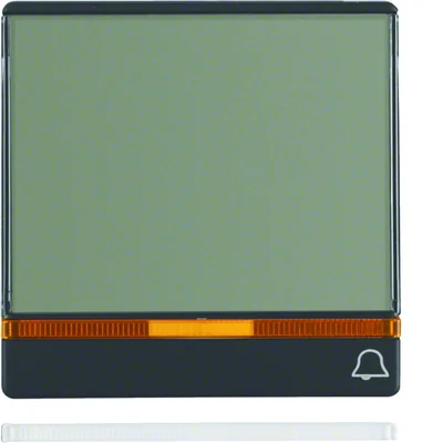 Q.1/Q.3 Rocker mit 2 Linsen und großem Beschriftungsfeld aus anthrazitfarbenem Samt