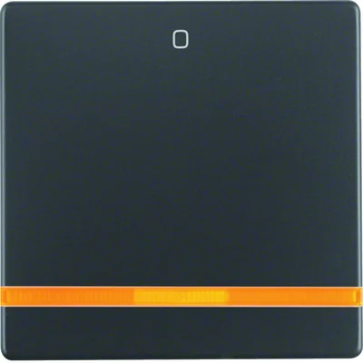 Q.1/Q.3 Rocker with orange lens and "0" imprint anthracite velvet