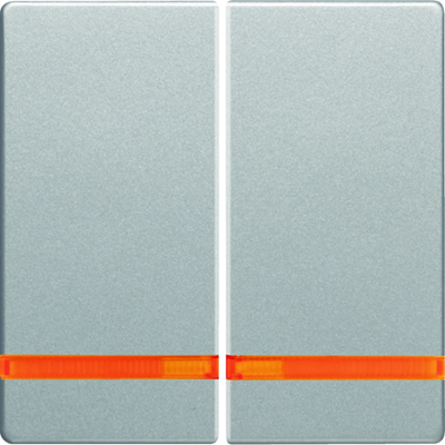 Q.1/Q.3 Rockers with orange lens for aluminum 2-key switch