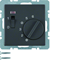 Q.1/Q.3 Room temperature controller with normally closed contact anthracite