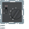 Q.1/Q.3 Room temperature controller with normally closed contact anthracite