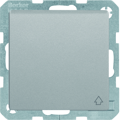 Q.1/Q.3 SCHUKO socket complete with aluminum self-locking cover