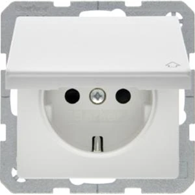 Q.1/Q.3 SCHUKO socket with a self-closing cover