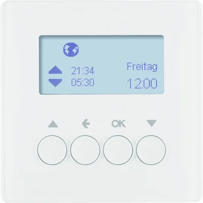 Q.1/Q.3 Shutter time switch with white display