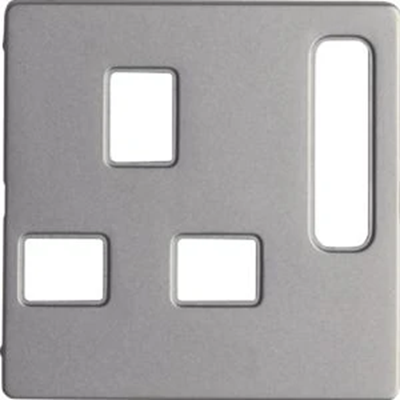 Q.1/Q.3 Socket Façade British Standard Aluminium