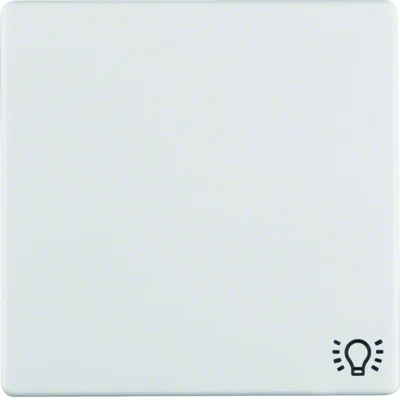 Q.1/Q.3 Tecla con símbolo "luz" estampado, terciopelo blanco nieve