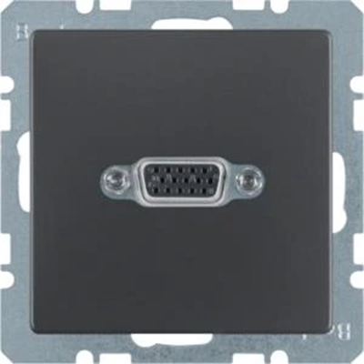 Q.1/Q.3 VGA socket anthracite velvet