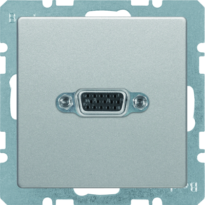 Q.1/Q.3 VGA socket velvet lacquered aluminium