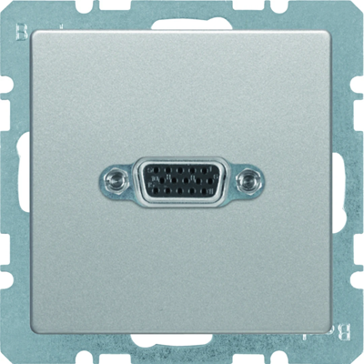 Q.1/Q.3 VGA socket velvet lacquered aluminium