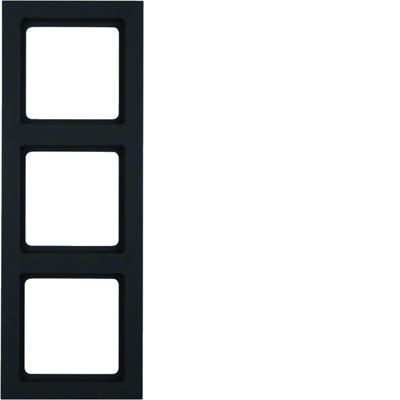 Q.3 Cadre triple anthracite, velours