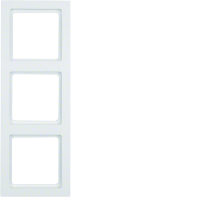 Q.3 Cadre triple Berker blanc, velours