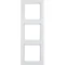 Q.3 Cadre triple Berker blanc, velours