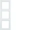 Q.3 Cornice tripla Berker, bianco, velluto