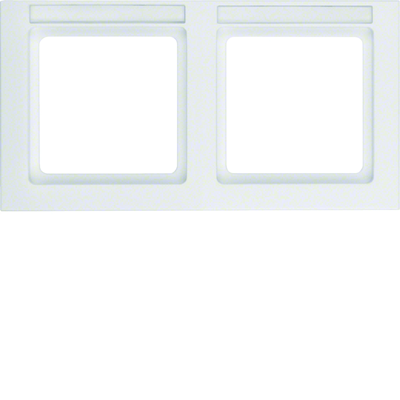 Q.3 Double horizontal frame with mechanism description field, snow-white velvet