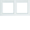 Q.3 Double horizontal frame with mechanism description field, snow-white velvet