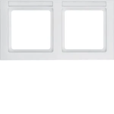 Q.3 Double horizontal frame with mechanism description field, snow-white velvet