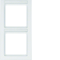 Q.3 Double vertical frame with mechanism description field, snow-white velvet