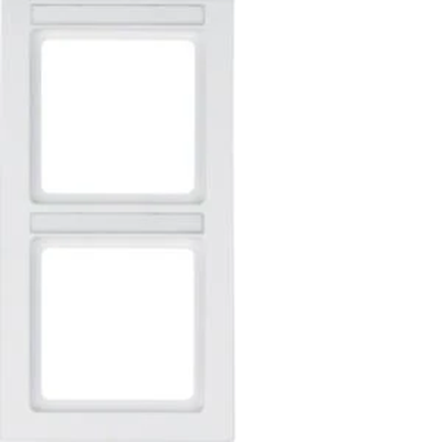 Q.3 Double vertical frame with mechanism description field, snow-white velvet