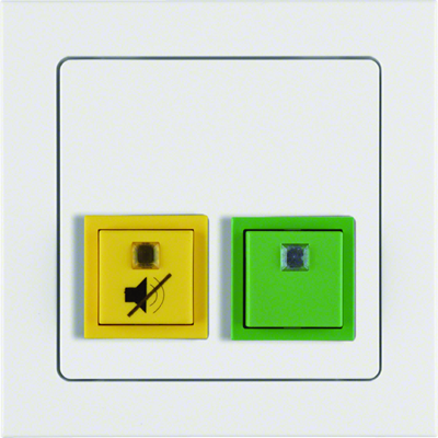Q.3 Paging system Cancel/presence button with bezel, white velvet
