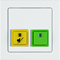 Q.3 Paging system Cancel/presence button with bezel, white velvet
