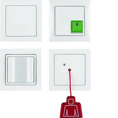 Q.3 Paging system Kit with power supply, white, velvet