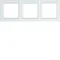 Q.3 Triple horizontal frame with mechanism description field, snow-white velvet