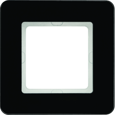 Q.7 1-fold black glass frame