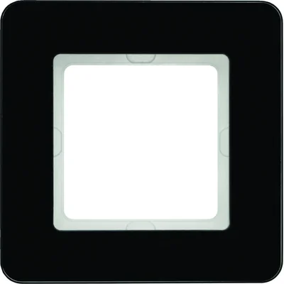 Q.7 1-fold black glass frame