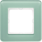 Q.7 1-fold white glass frame