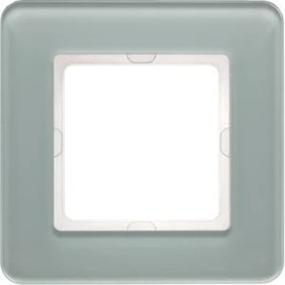 Q.7 1-fold white glass frame