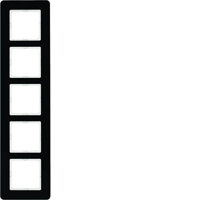 Q.7 5-fold black glass frame