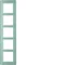 Q.7 5-fold white glass frame