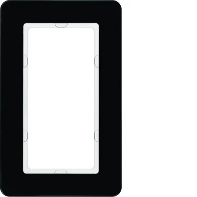 Q.7 Black glass frame with a large cut-out