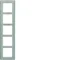 Q.7 Cadre en acier inoxydable vertical à 5 groupes
