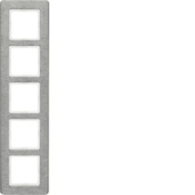 Q.7 Cadre en acier inoxydable vertical à 5 groupes