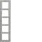 Q.7 Cadre en acier inoxydable vertical à 5 groupes